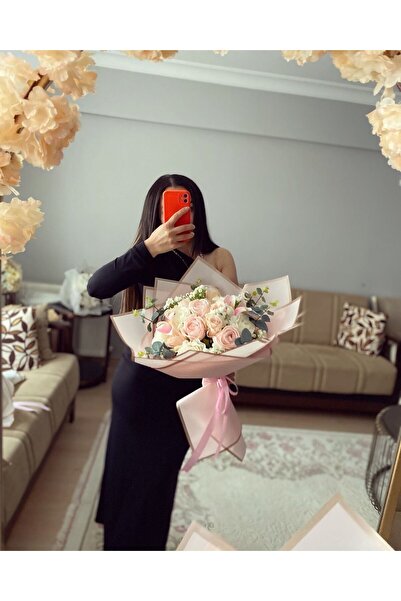 Z&B FLOWERS İsteme çiçeği pudra söz çiçeği sevgiliye çiçek yapay çiçek kız is...