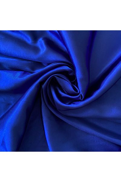 Akteks Saks Blue Satin Fabric 150 cm πλάτος (Εισαγόμενο σατέν)