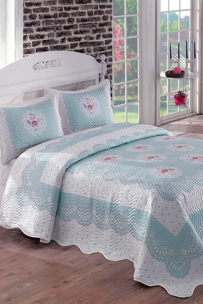 Örtüm Clara Çift Kişilik Kapitone Yatak Örtüsü