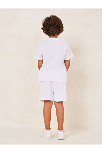 Styli Toddler Boys Embroidery Polo Tee & Short Set