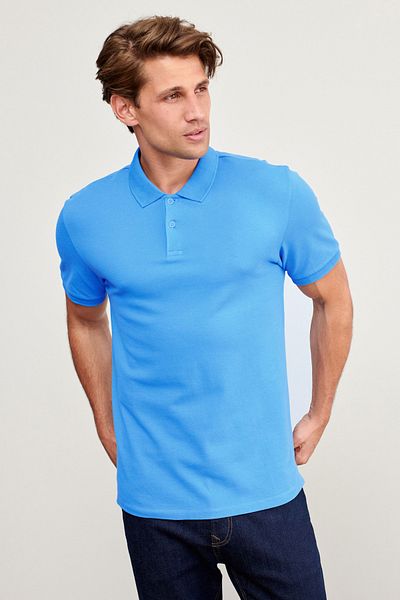 Mad&Calf Ανδρικό μπλουζάκι πικέ με λαιμόκοψη Polo - κανονική εφαρμογή