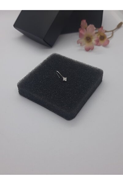 Set 925 Ayar Gümüş Deliksiz Sıkıştırmalı Zirkon Taşlı 'Kare' Hızma ( En:3 mm ...