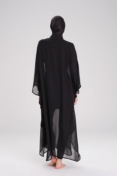 Haşema Pareo lung negru - Model 4093