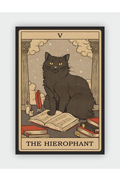 fırsatlar diyarı The Hierophant - Aziz Tarot Kartı Vintage Duvar Posteri - Ka...