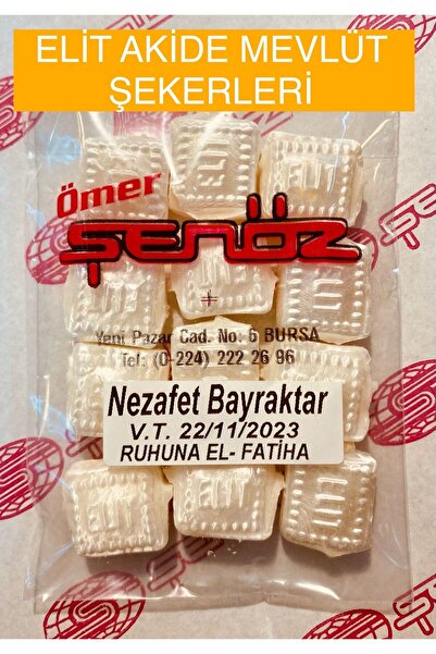 ŞENÖZ Elit Şeker Mevlüt Akide Şekeri Beyaz 50’li paket