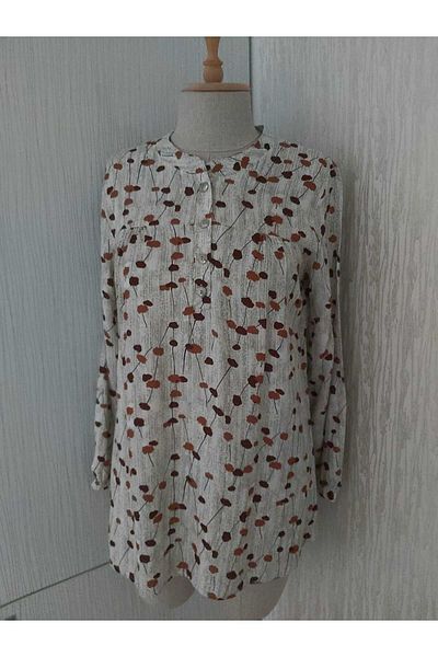 LUSSOLİFE Round Neck Elastic Sleeve Mommy Tunic - New Season