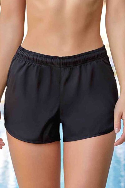 REMSA Women's Black Shorts - for Sea and Pool, Short S032 Doly