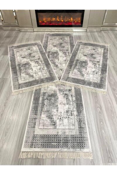 LİMAY Halı Seti - Yatak Odası - Koridor -3 Lü Halı Seti-yıkanabilir-kaymaz (1...