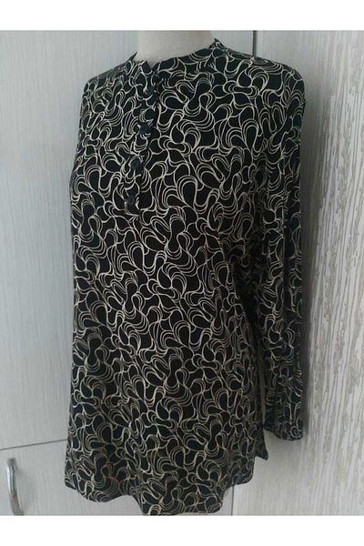 LUSSOLİFE Round Neck Elastic Sleeve Mommy Tunic - New Season