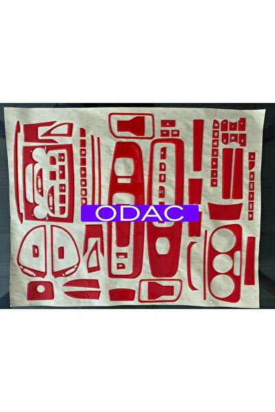 ODAC طقم طلاء الماهوجني باللون الأحمر من فيات دوبلو D4 - تصميم مخصص