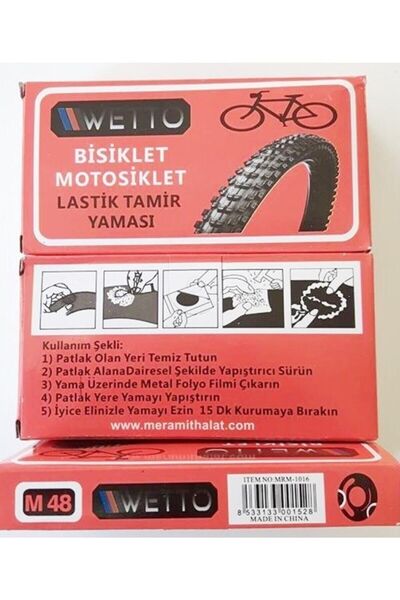 Motosiklet ve Bisiklet Için Soğuk Lastik Yaması