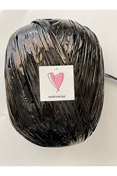 Makromİps Premıum Metalik Kâğıt Rafya Ip (50GR/M -5) Parlak Abiye Polyester Çanta Şapka Süsleme Örgü Ipi