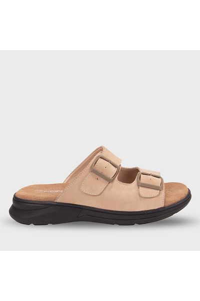 Forelli Ανδρικές παντόφλες Nubuck Comfort EJDER-G - Σχέδιο άμμου
