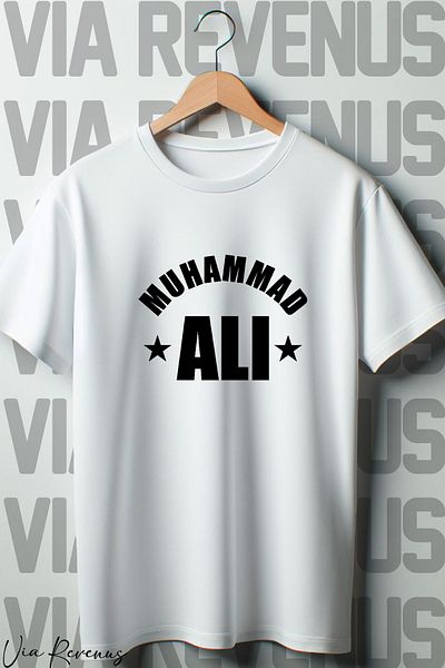 Vordevia Μπλουζάκι με στάμπα Muhammad Ali Λευκό Oversize