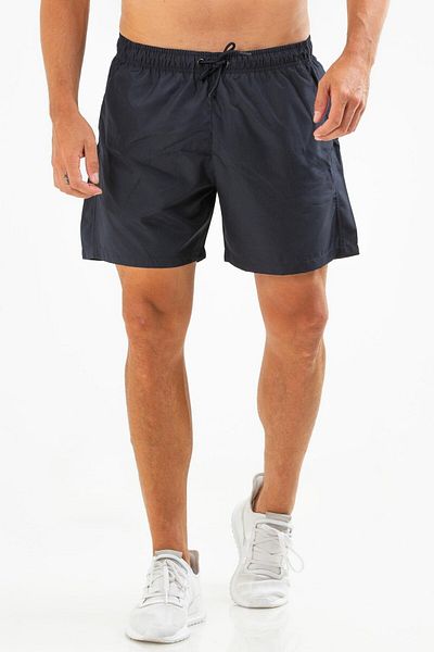 He Brand Ανδρικό μαγιό Navy Blue - Μοντέλο και μαγιό με τσέπες