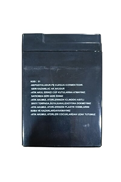 efmues Akü ışıldak fener aküsü 6v 4a akü İtalyano marka