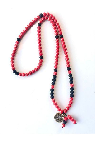 PİRAMİGO 108 Pieces Long Necklace - Chinese Lucky Money End Trowel
