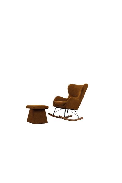 mobilyabazari Magnum Puflu Sallanır Sandalye, Tekli Koltuk, Berjer