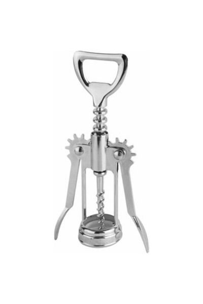 Mutlu Pastacılık ve Malzemeleri Professional Chrome Corkscrew Metal Corkscrew6856933