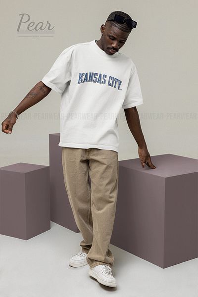 Pear Wear Unisex Oversize T-Shirt - Kansas City Printed