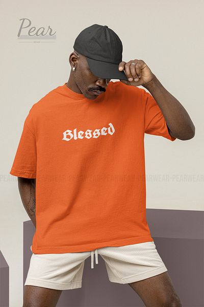 Pear Wear Μπλουζάκι Unisex Oversize - Blessed Printed