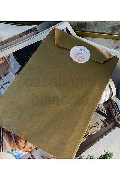 CASALINGHI Gold Banded Gift Package Banded Gold Gift Package 15*4*21 cm- 5 Pieces