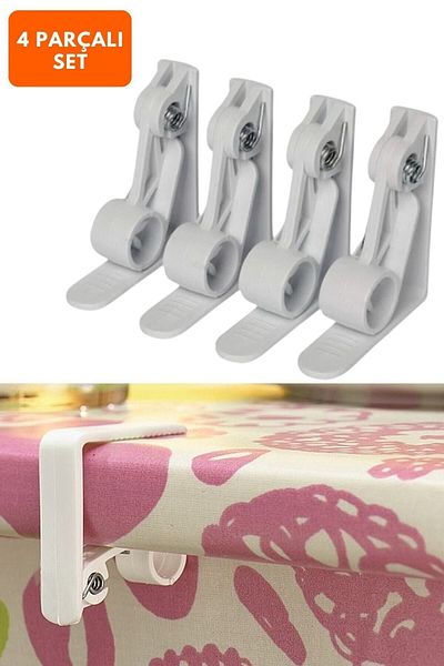 Jobal Plastic Table Latch Tongs Spring Table Cloth Holder 4 Pieces Table Cloth Latches