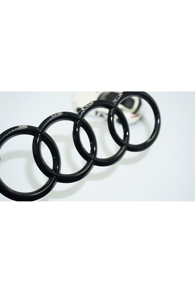 DK Tuning Audi Bagaj 192mm Siyah Halka 3D Rozet Amblem Arma