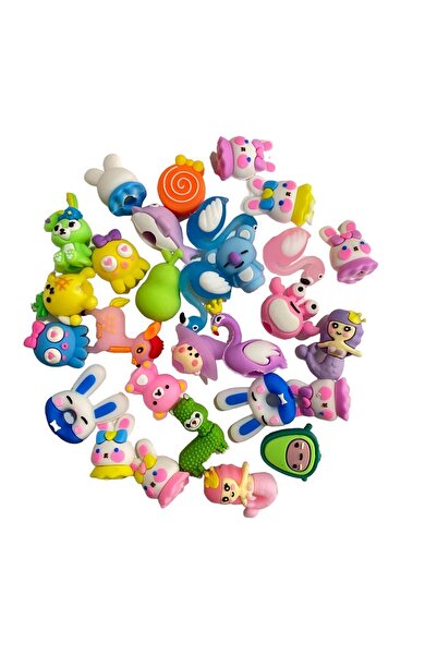 GÜLSE 10'lu Figürlü Kalem Başlığı Kalem Süsü Kız