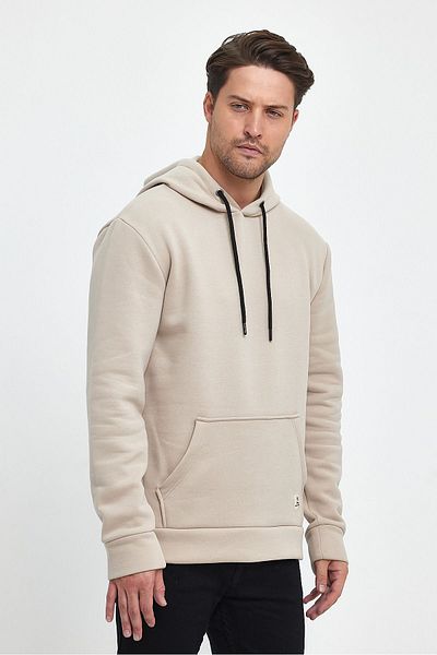 PELİTİSS Μακρυμάνικο με κουκούλα Kangaroo Pocket Sweat 3 Thread Άνετη εφαρμογή