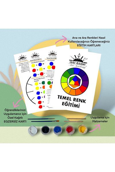 İzgi ozant art academy Basic Color Painting Training Set