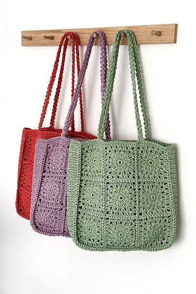 BECCASTYLE Straw Textured Water Green Tote Bag - Shoulder Bag and Summer Bag Motif Knitted