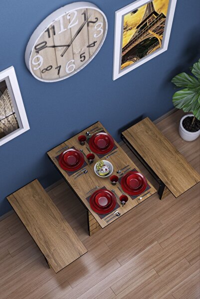 moka park avm Firuze Duvara Monte Katlanabilir 2 Tabureli Pratikyemek Masası Mutfak Masası Balkon Masası