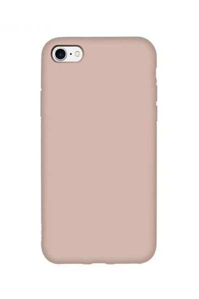 KVK PRİVACY غطاء حماية من السيليكون متوافق مع هاتف Apple Iphone 7 / 8 / Se 2020، لون وردي رملي