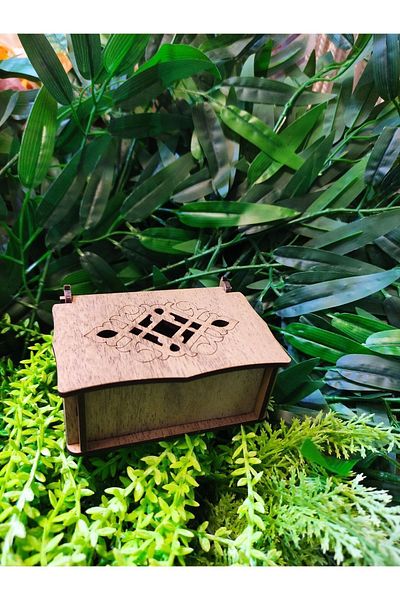 hayalimhediyelik Multi-Purpose Wooden Mini Box 5 Pack