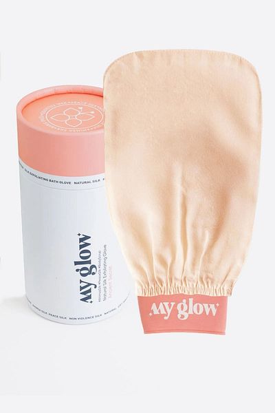 MYGLOW Baby Rubber Bath Scrub Hammam Peeling Glove – Floş Silk, for All Skin Types