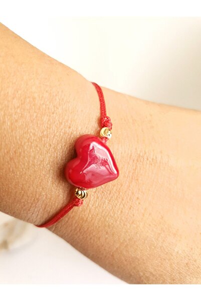 EL YAPIMI Dorica ve Murano Kalp Bileklik