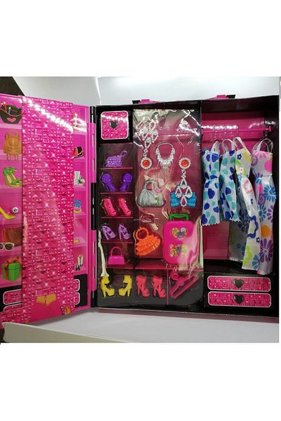 LRS STORE Beauty . Baby Dress with Wardrobe and Accessory Play Set
