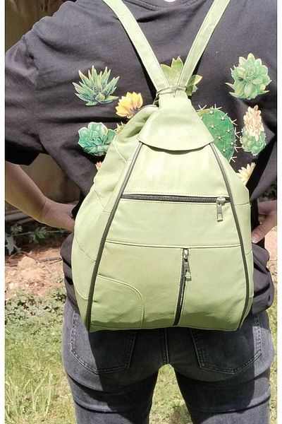 atter Genuine Leather Backpack