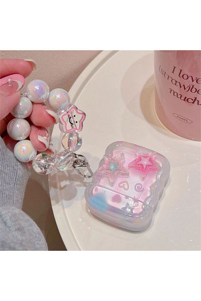 KVK PRİVACY 1. And 2. Generation Star Wavy Silicone Soft Beaded Earphone Case