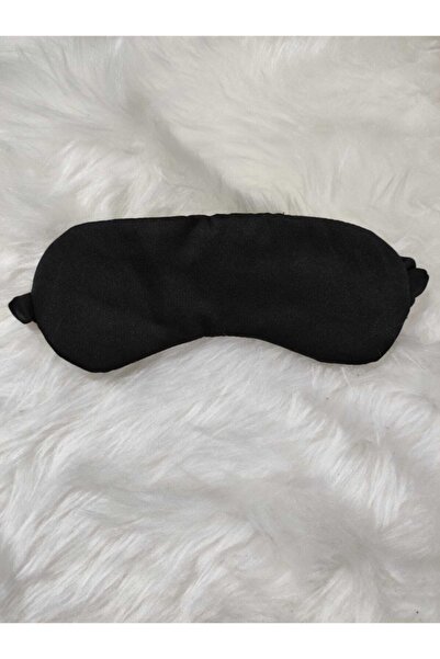 Genel Markalar Siyah Renk Saten Uyku Bandı - Göz Bandı