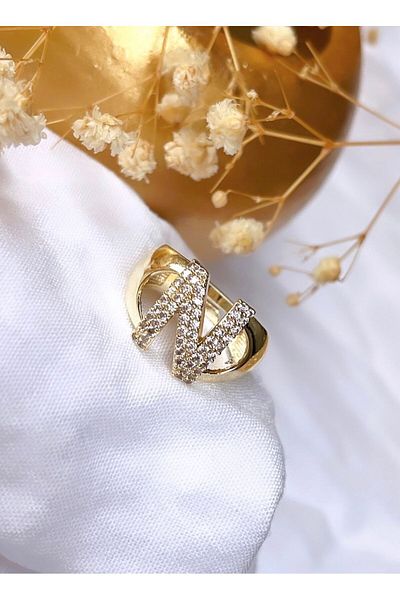 KBC STORE letter N kBC Jewelled letter Ring
