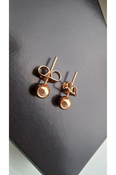 Tişt Accessory Xupıng Luxs - 1 Color Anti-Tarnish Rose Top, Double Steel Earrings