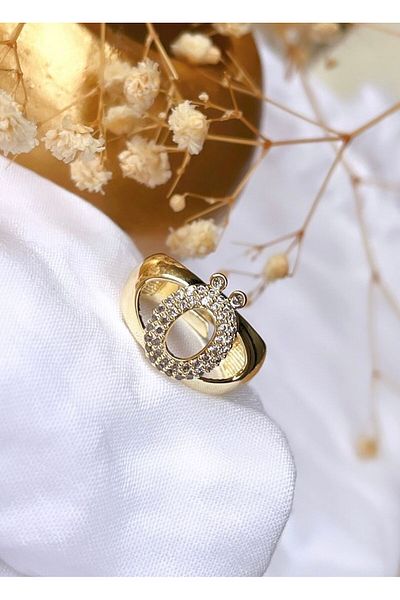KBC STORE letter O kBC Jewelled lettered Ring