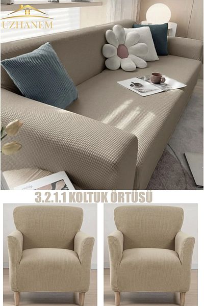uzhanem Lycra Sofa Cover - 3 2 1 1 Model Home Textile Product