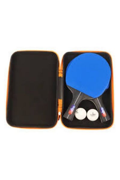 LOKİ Wang Hao Blue Table Tennis Racket Ittf Approved 2 Rackets 2 Balls 1 Case