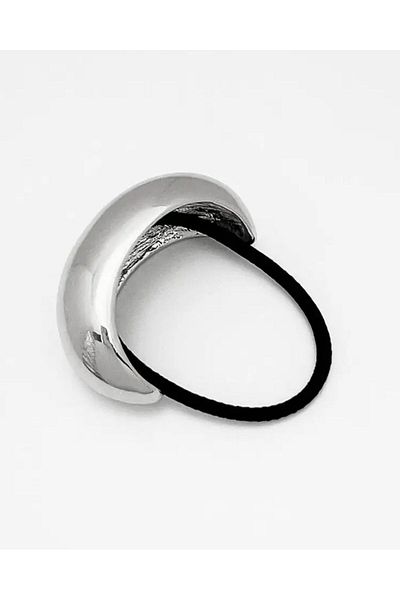 Âlâ Atelier Silver Curved Elastic Pinterest Buckle