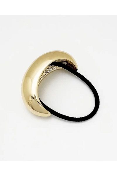 Âlâ Atelier Gold Curved Elastic Pinterest Buckle