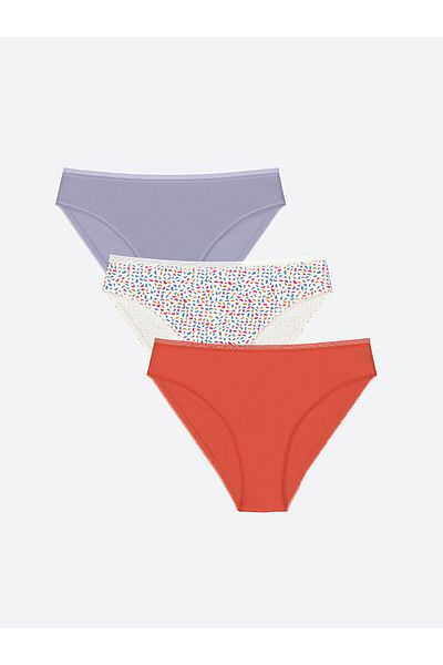 LC Waikiki Pachet LCW de 3 chiloți de bikini cu model