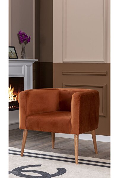 MELLMOD Dynamic Mod Ahşap Ayak Berjer Tarçın